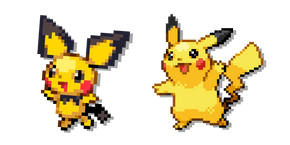 Курсор Pokemon Pichu and Pikachu Pixel