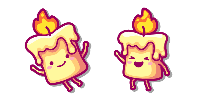Cute Burning Candle Cursor