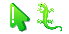 Minimal Gradient Lézard Vert Curseur