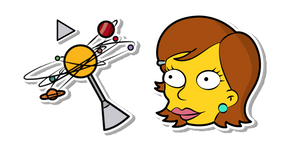 Les Simpson Mme Cantwell et son Modèle du Système Solaire Curseur