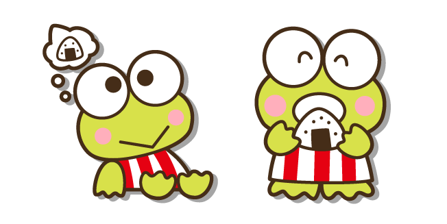 Sanrio Keroppi y Onigiri Cursor