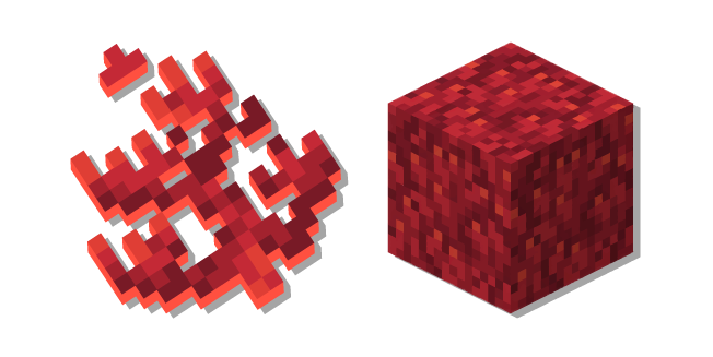 Minecraft Fire Coral and Fire Coral Block Cursor