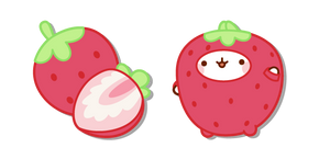 Курсор Molang in a Strawberry Costume