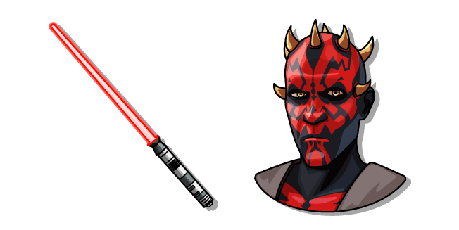 Star Wars: Maul Shadow Lord Maul and his Lightsaber Cursor
