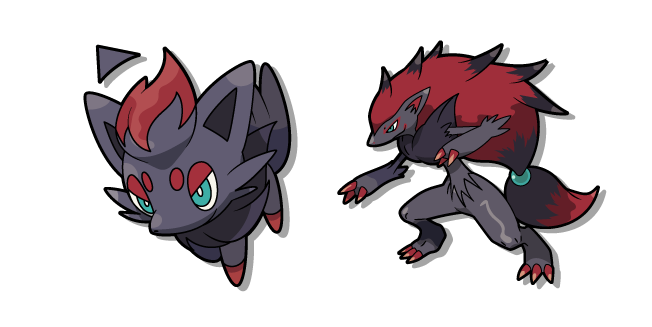 Pokemon Zorua and Zoroark Cursor