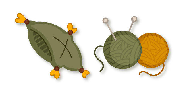 Alfiletero y Ovillos de Lana Cursor