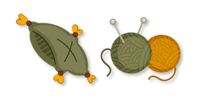 Alfiletero y Ovillos de Lana cursor