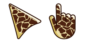 Patrón de Jirafa Color cursor