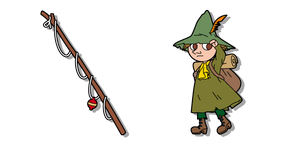 Moomin Snufkin y su Caña de Pescar cursor