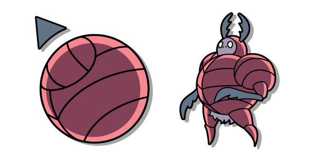 Hollow Knight Dung Defender and his Curl Attack cursor  Custom Cursor