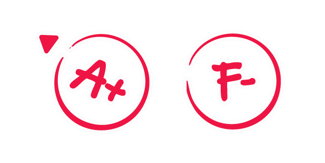 Prank Letter Grade Symbols Cursor