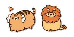 Pusheen Tigre y León cursor