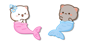 Mochi Mochi Peach Cats Peach and Goma Mermaids Cursor