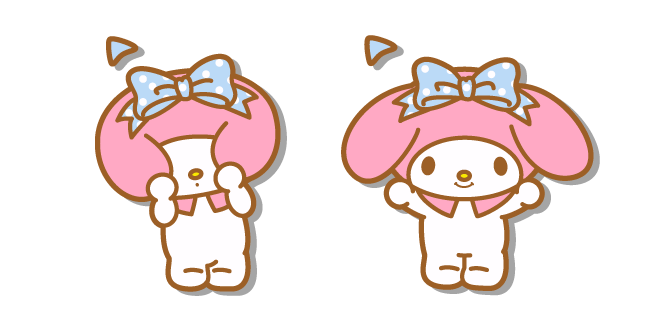 My Melody Shy and Cheerful cursor – Custom Cursor