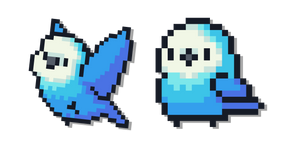 Perruches Bleues Pixel Curseur