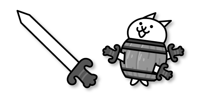 The Battle Cats Barrel Cat y Espada Cursor