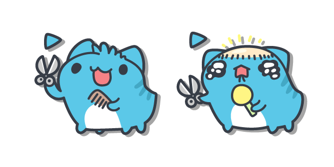 Bugcat Capoo Cutting his Bangs cursor – Custom Cursor