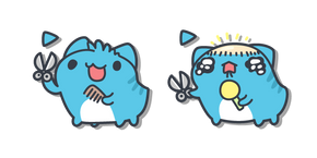 Bugcat Capoo Cutting his Bangs Cursor