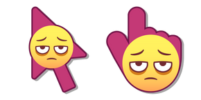 Smiley with Bags under Eyes Cursor