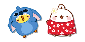 Molang Lilo et Piu Piu Stitch Curseur