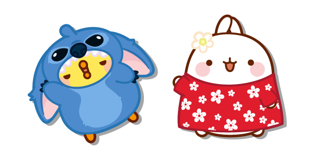 Molang Lilo and Piu Piu Stitch Cursor