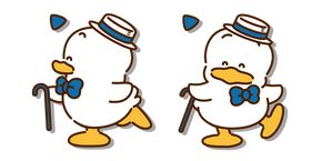 Sanrio Pekkle with his Cane and Hat Cursor
