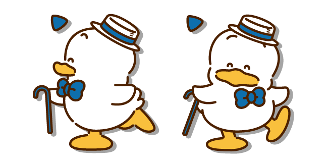 Sanrio Pekkle with his Cane and Hat Cursor