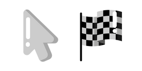 Minimal Checkered Racing Flag Cursor