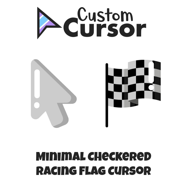 Minimal Checkered Racing Flag cursor – Custom Cursor