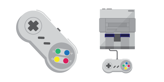 Video Game Console and Game Controller Cursor