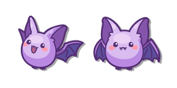 Kawaii Chauve-Souris Bébé Violette Curseur