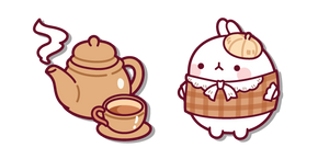 Molang Enjoying Tea Time Cursor