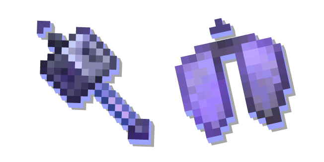 Minecraft Enchanted Elytra and Enchanted Mace Cursor