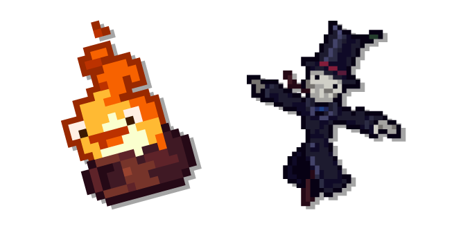 Terraria Turnip-Head and Calcifer Cursor