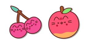 Pusheen Cereza y Manzana cursor