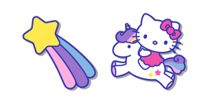 Курсор Hello Kitty with Unicorn and Shooting Star
