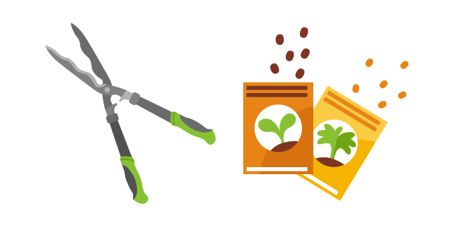 Jardinero: Semillas y Tijeras de Podar Cursor