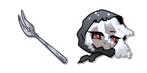 Курсор Cookie Run Ash Salt Cookie and a Fork Spear
