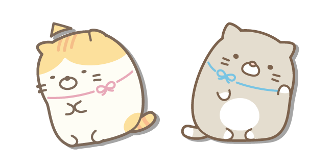 San-X Neko Gray and Neko Tabby Cursor