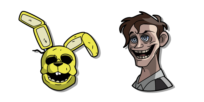 FNAF: The Silver Eyes William Afton and Spring Bonnie Mask cursor ...