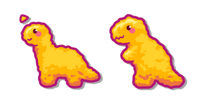 Kawaii Nuggets de Dinosaurio cursor