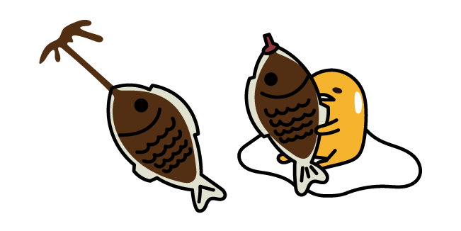Gudetama y el Pez de Salsa de Soja Cursor