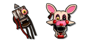 Five Nights at Freddy's Mangle and their Endo Head Cursor