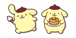Sanrio Pompompurin with Ice Cream and Pancakes