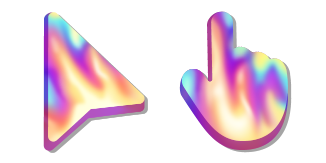 Rainbow Flame Light Cursor