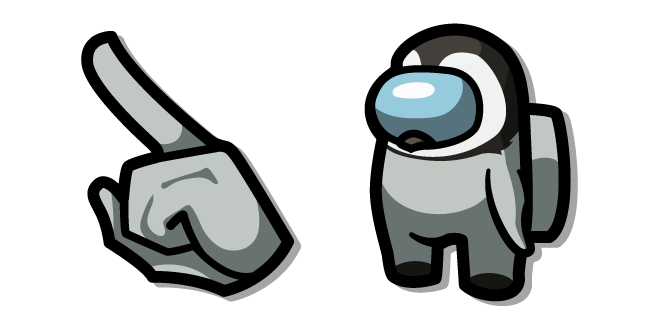 Among Us Personaje Bebé Pingüino Gris Cursor
