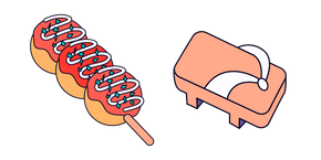 VSCO Girl Takoyaki and Geta Sandals Cursor
