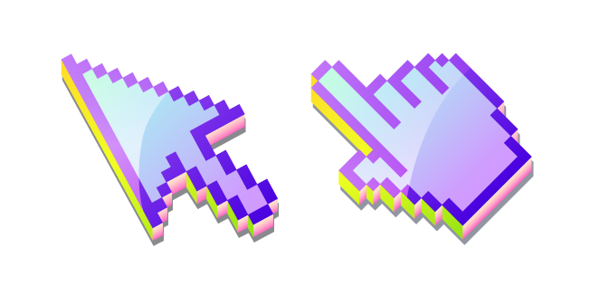 3D Wild Lupine Pixel Cursor