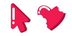 Minimal Bitten Heart Cursor