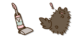 Pusheen Confused Pip and a Vacuum Cleaner Cursor